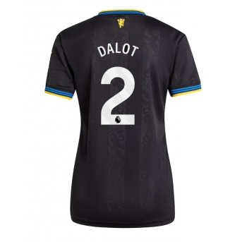 Billige Fotballdrakt Manchester United Diogo Dalot #2 Replika Tredjedrakt Dame 2025-26 Kortermet